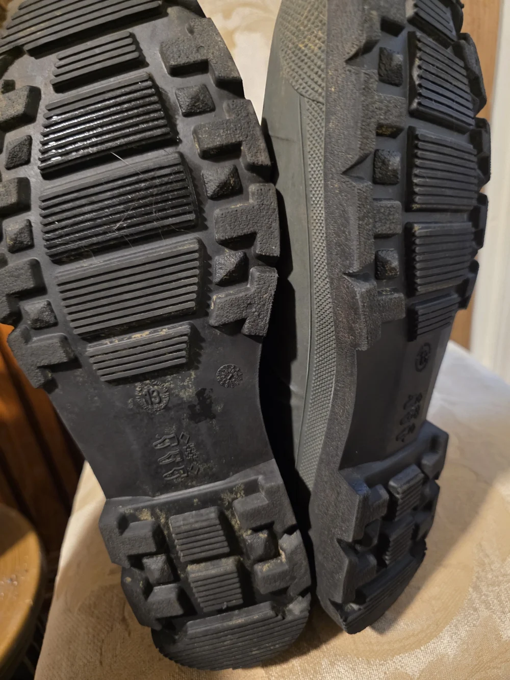 Ozark Trail Black Rain & Snow Boots with Lace Top